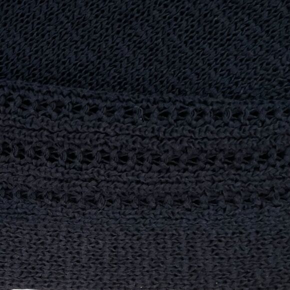 Rachel Zoe KARLA Open Knit Pullover‎ Sweater Navy Blue M - Picture 3 of 6